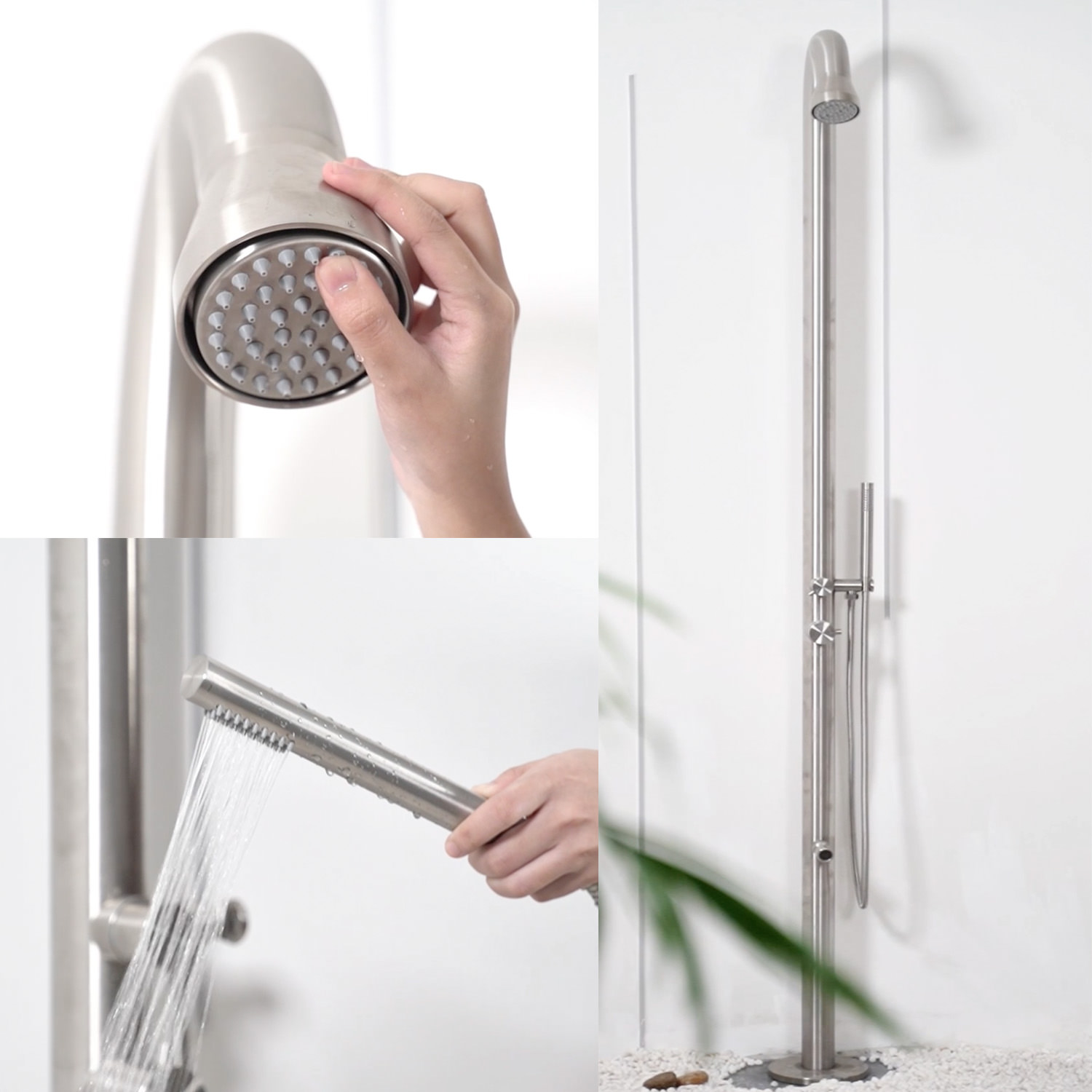 DOCCIA-BOSA-INOX | Doccia Da Esterno Acqua Calda e Fredda - immagine 8