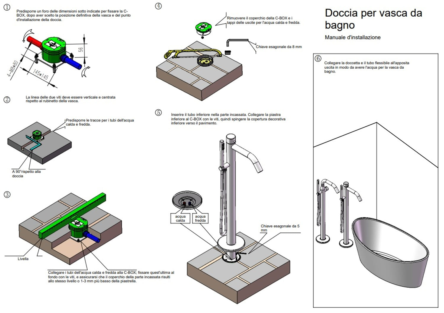 DOCCIA-ORISTANO-INOX | Piantana Esterno Vasca Con Doccetta - immagine 10