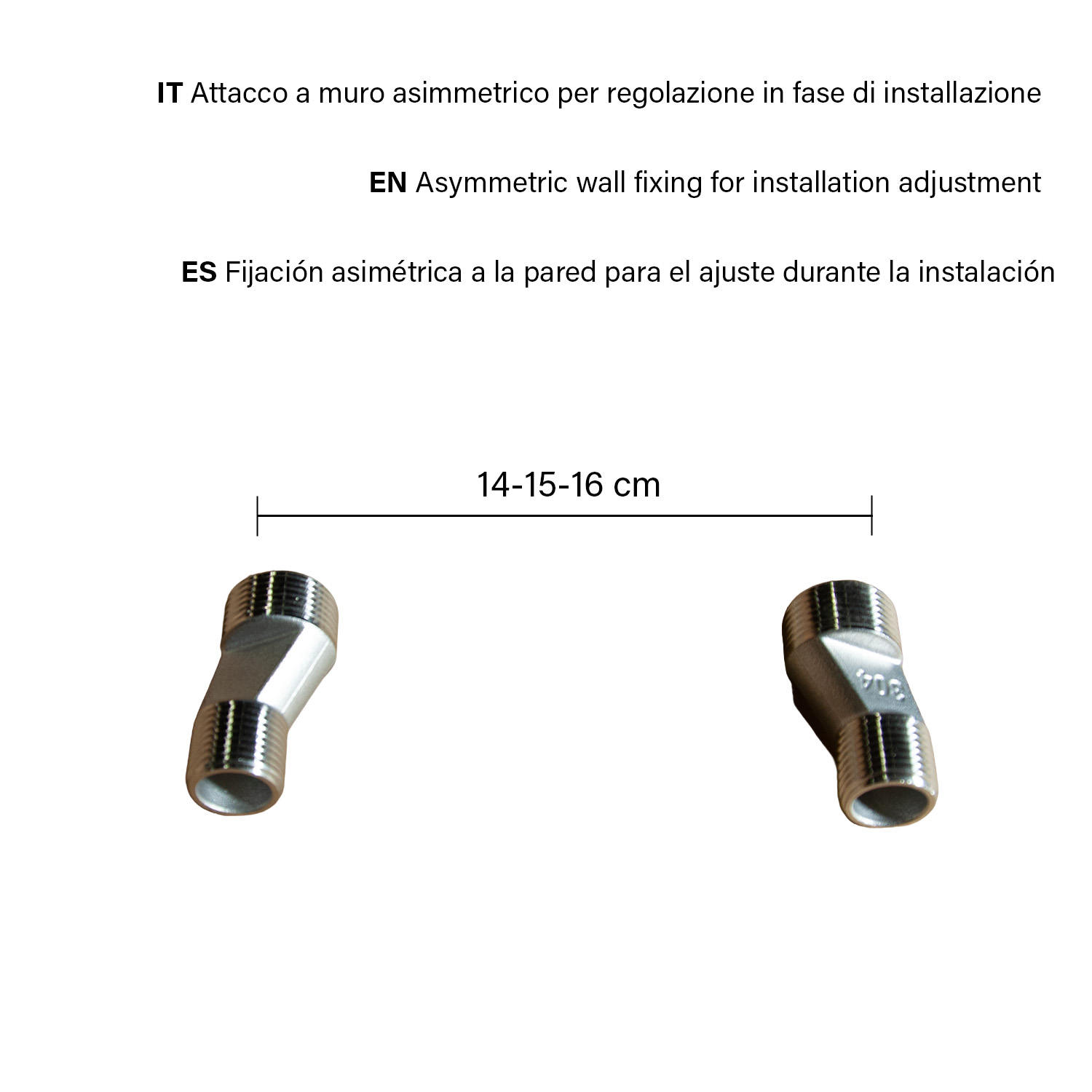 MISCELATORE-MURO-DOCCIA-LEVANTE-CANNA-FUCILE | miscelatore da muro per doccia levante - immagine 2