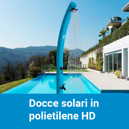doccia solare blue in polietilene HD